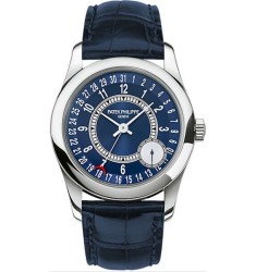 Patek Philippe New White Gold Calatrava Blue Dial Men's